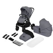 Lionelo Mika Plus 2in1 Grey Stone — Multi-function pram