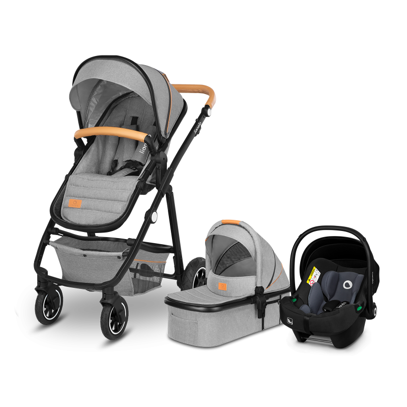 Lionelo Amber 3in1 Grey Stone — Multi-function pram