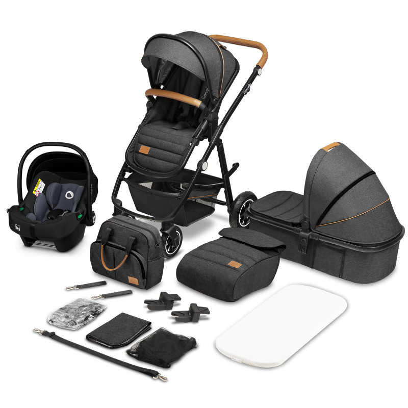 Lionelo Amber 3in1 Grey Graphite — Multi-function pram