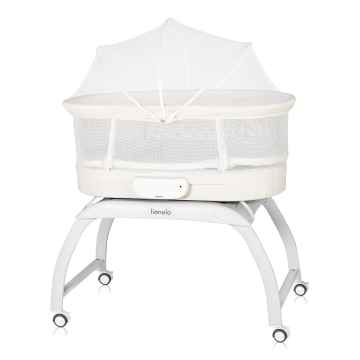 Lionelo Coral White — Cot-cradle with built-in scale function