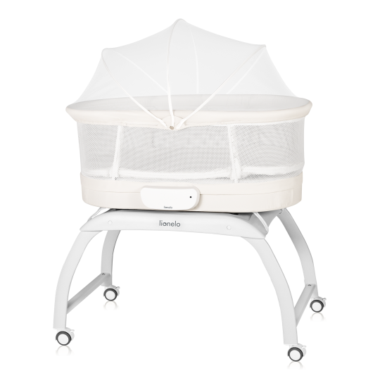 Lionelo Coral White — Cot-cradle with built-in scale function