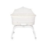 Lionelo Coral White — Cot-cradle with built-in scale function