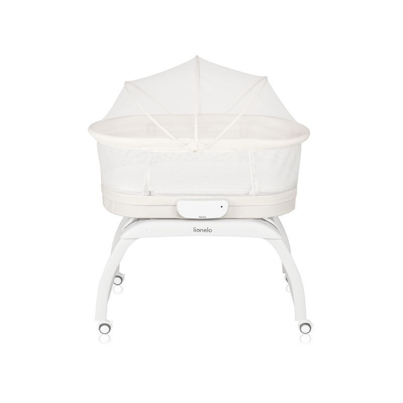 Lionelo Coral White — Cot-cradle with built-in scale function