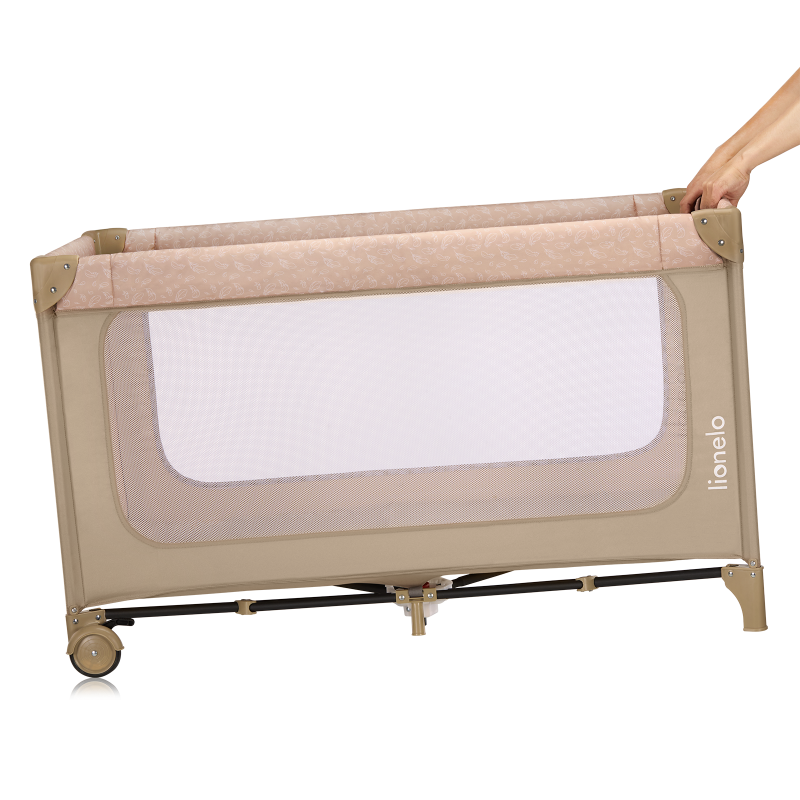 Lionelo Jasmin Easy Fold Beige Sand — Cot 2in1