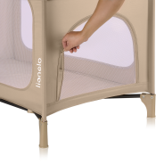 Lionelo Jasmin Easy Fold Beige Sand — Cot 2in1