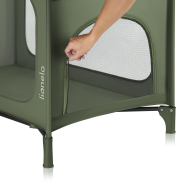 Lionelo Jasmin Easy Fold Green Olive — Cot 2in1