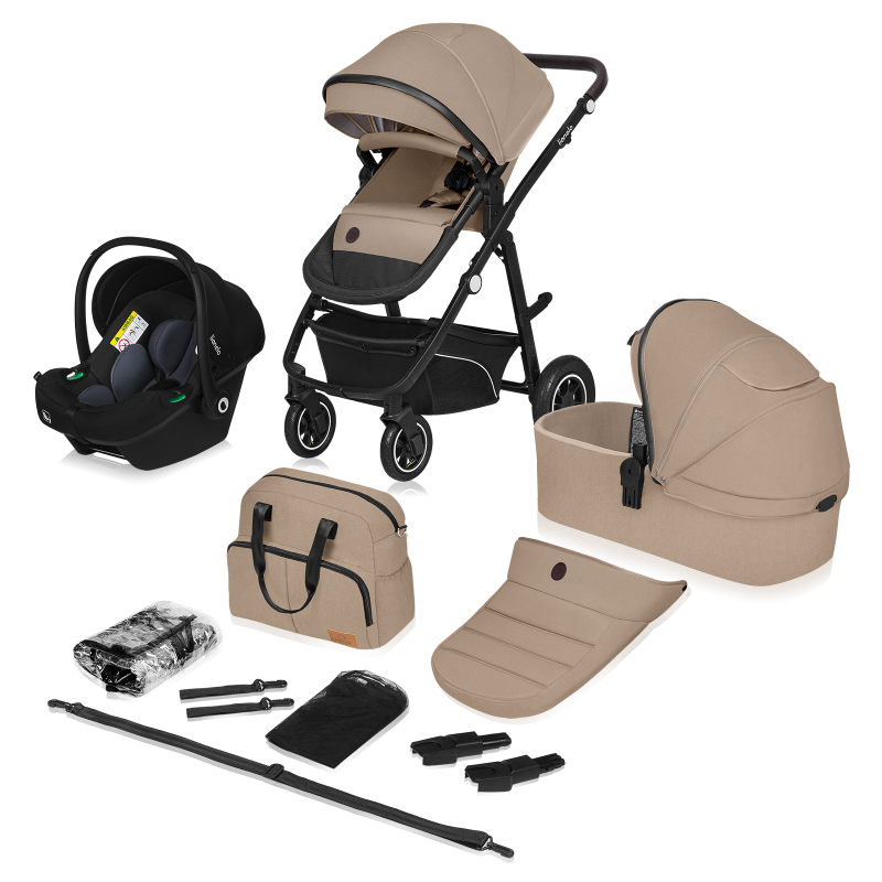 Lionelo Bianka 3in1 Beige Sand — Multi-function pram