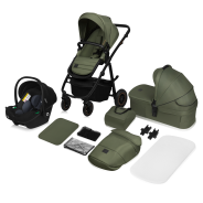 Lionelo Amber Plus 3-in-1 Green Forest — Multi-function pram