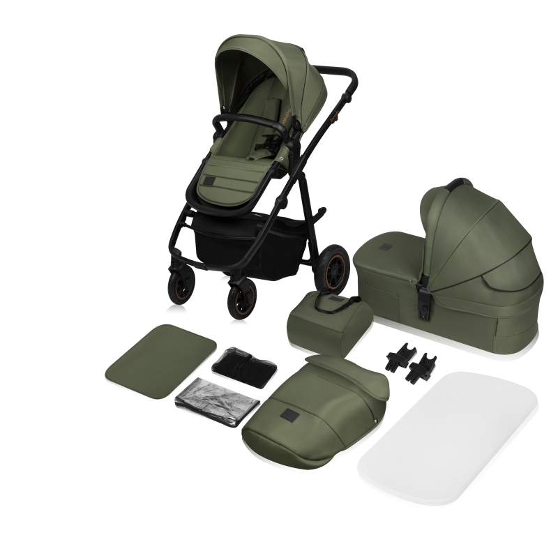 Lionelo Amber Plus 2-in-1 Green Forest — Multi-function pram