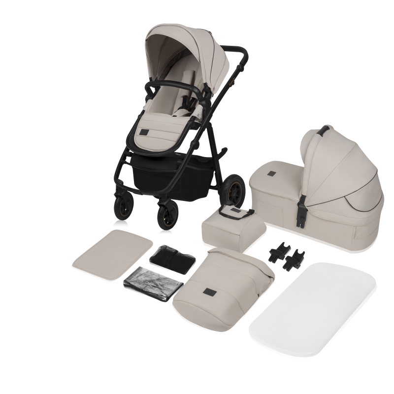 Lionelo Amber Plus 2-in-1 Beige Sand — Multi-function pram