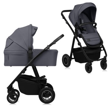 Lionelo Amber Plus 2-in-1 Grey Graphite — Multi-function pram