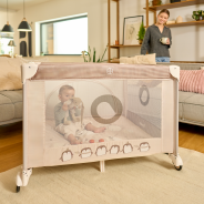 lionelo Bonnie Beige Sand — Baby playpen