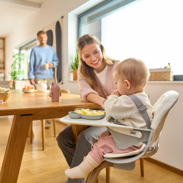 Lionelo Dalia Grey Stone Natural — 2-in-1 high chair