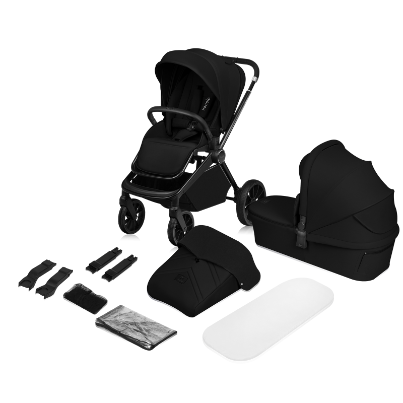 Lionelo Mika Plus 2in1 Black Onyx — Multi-function pram