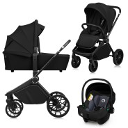 Lionelo Mika Plus 3in1 Black Onyx — Multi-function pram