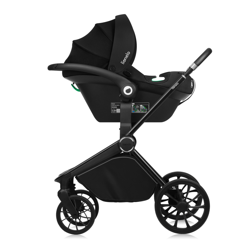 Lionelo Mika Plus 3in1 Black Onyx — Multi-function pram