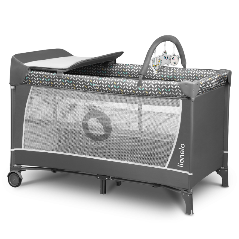 Lionelo Flower Grey Scandi — Cot 2in1