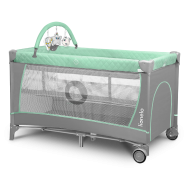 Lionelo Flower Turquoise — Cot 2in1