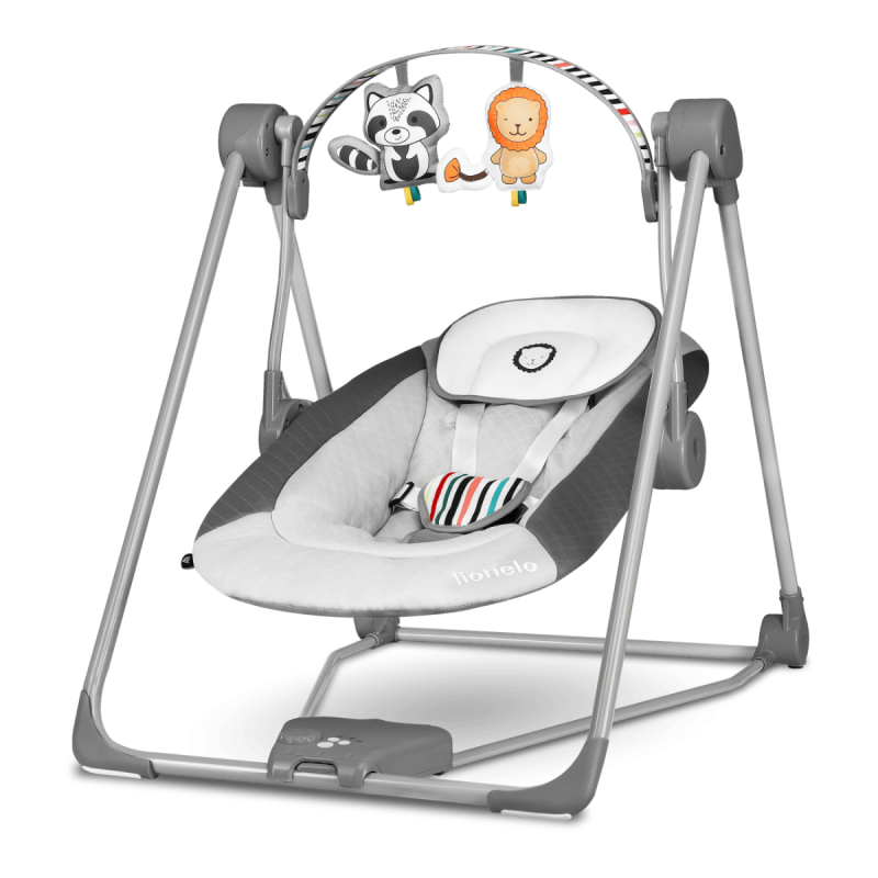 Lionelo Otto Cozy Grey — Bouncer - rocker