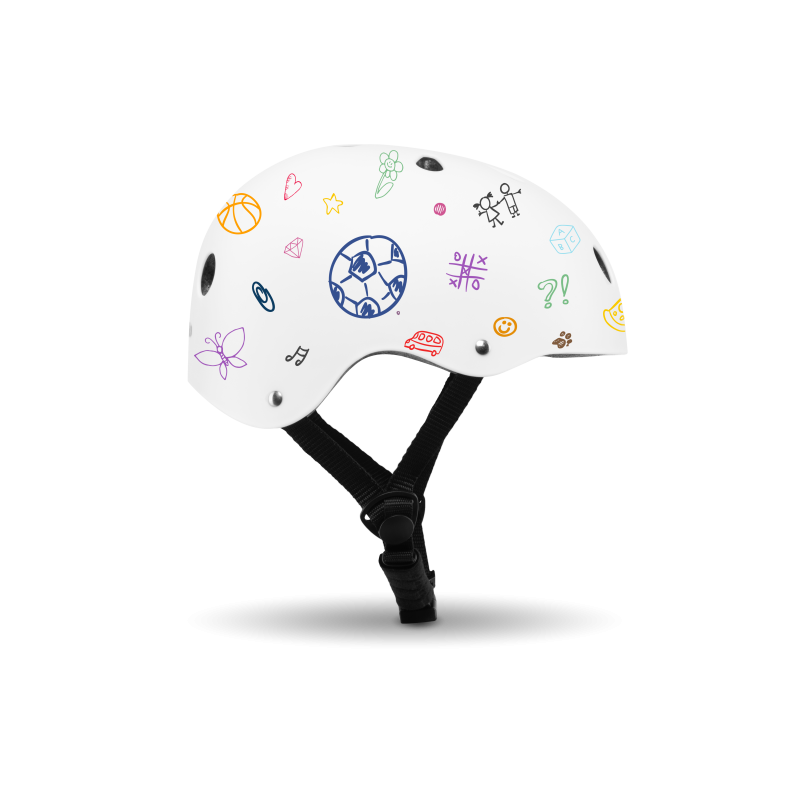 Lionelo Helmet White — Bike helmet