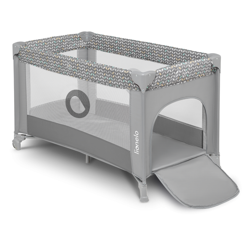 Lionelo Stefi Grey Concrete Multicolor — Cot 2in1