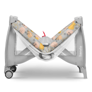 Lionelo Stefi Plus Pink Yellow — Cot 2in1