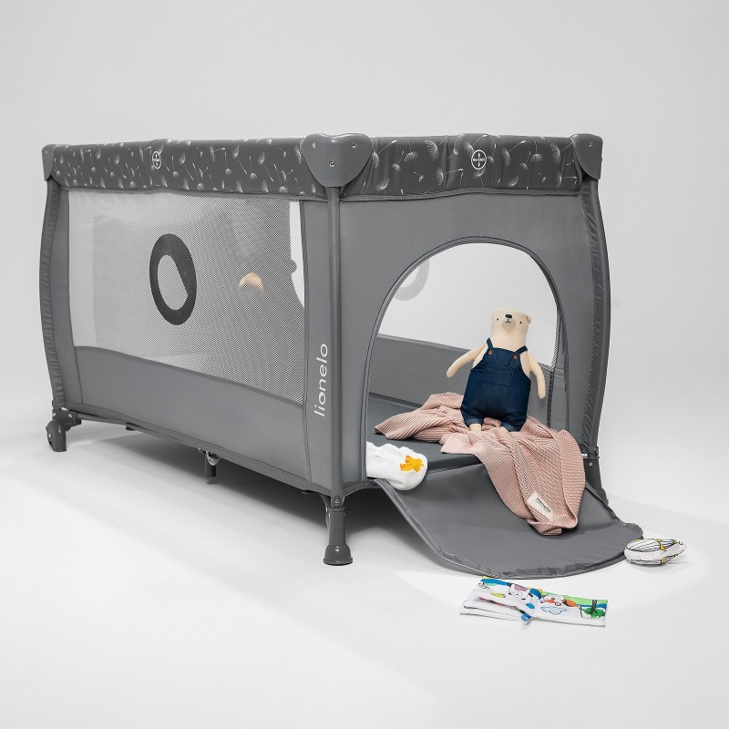 Lionelo Stefi Plus Grey White — Cot 2in1