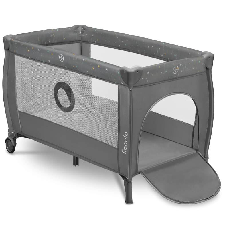 Lionelo Stefi Plus Grey Multicolor — Cot 2in1