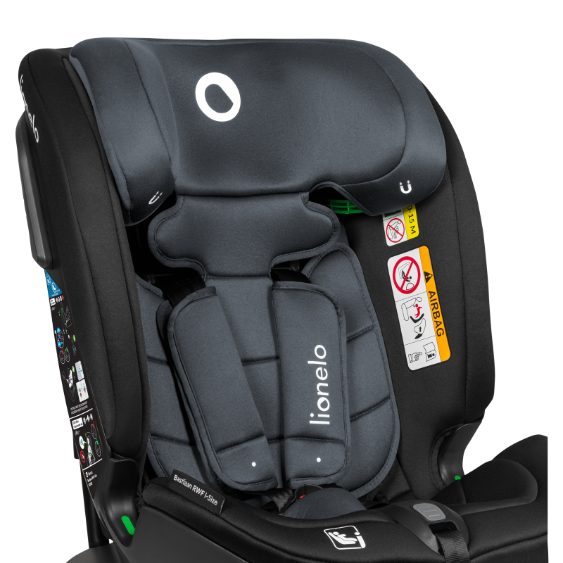 Lionelo Bastiaan RWF i-Size Grey Stone  — Child safety seat