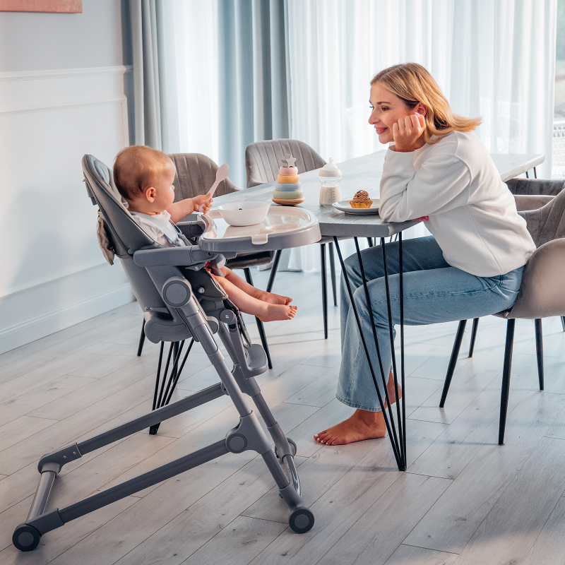 Lionelo Cora Plus Grey Stone — High chair  2-in-1