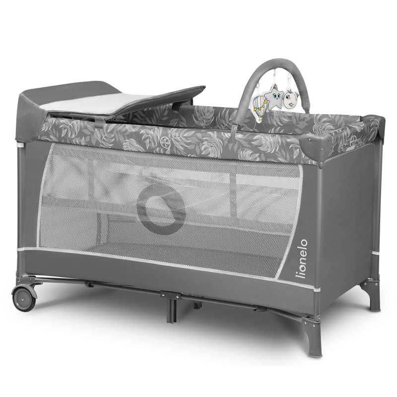 Lionelo Flower Grey Stone — Cot 2in1