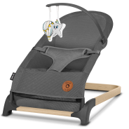 Lionelo June Air Grey Graphite — Bouncer - rocker