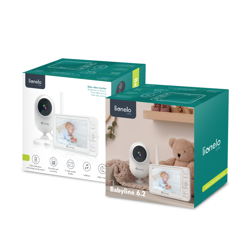 Lionelo Babyline 6.2 White — Baby monitor