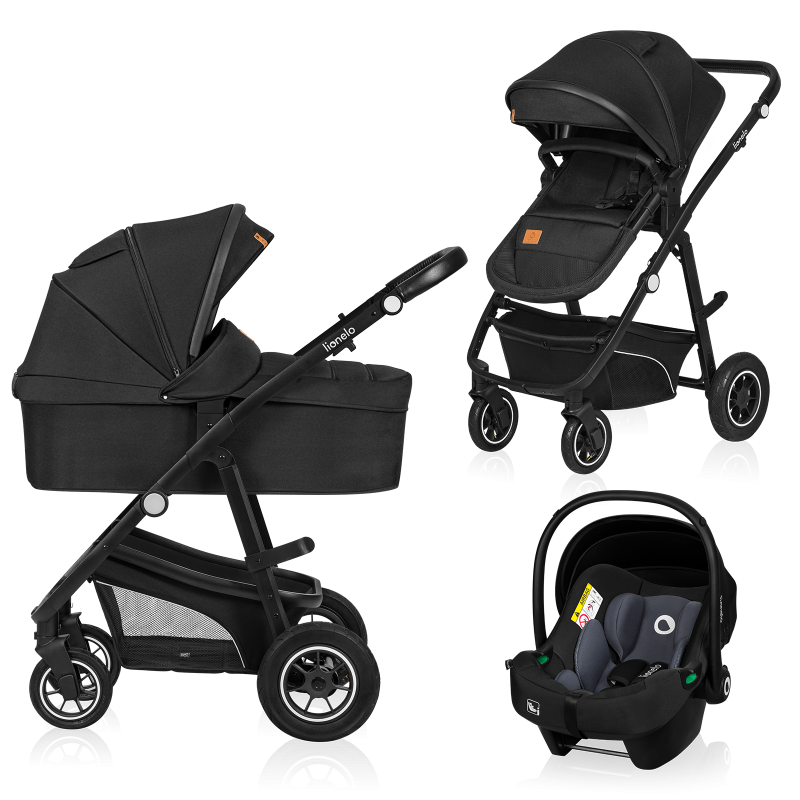 Lionelo Bianka 3in1 Black Onyx — Multi-function pram