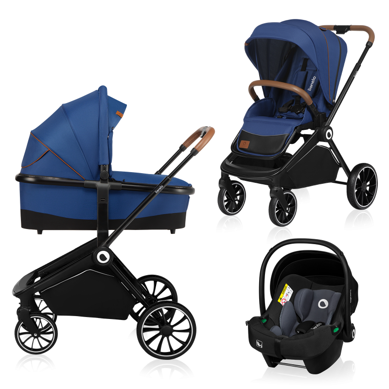 Lionelo Mika 3in1 Blue Navy — Multi-function pram