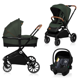 Lionelo Mika 3in1 Green Forest — Multi-function pram