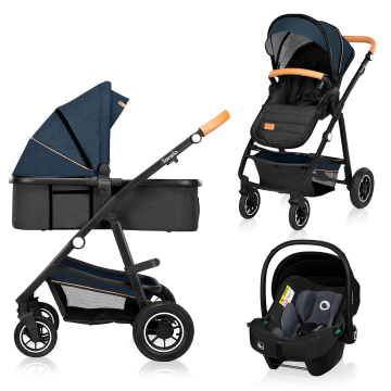 Lionelo Amber 3in1 Blue Navy — Multi-function pram