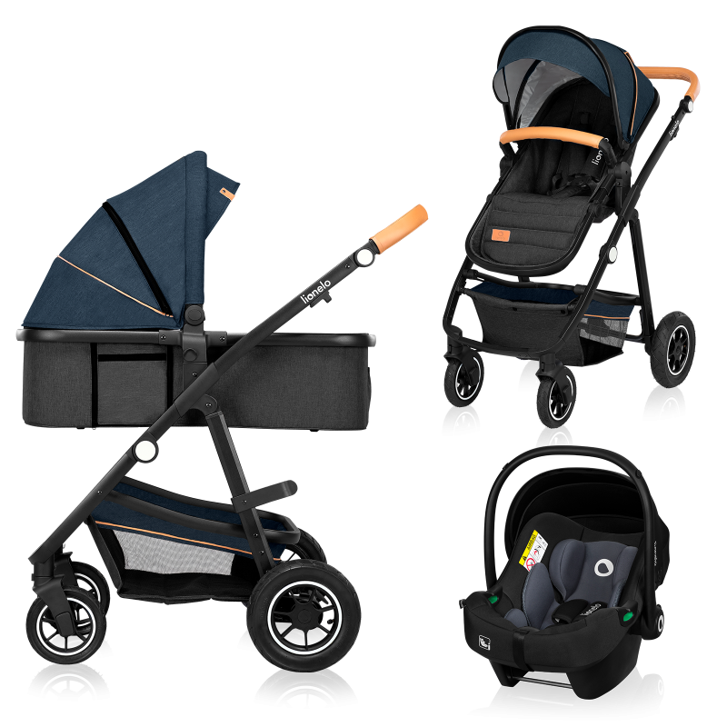 Lionelo Amber 3in1 Blue Navy — Multi-function pram