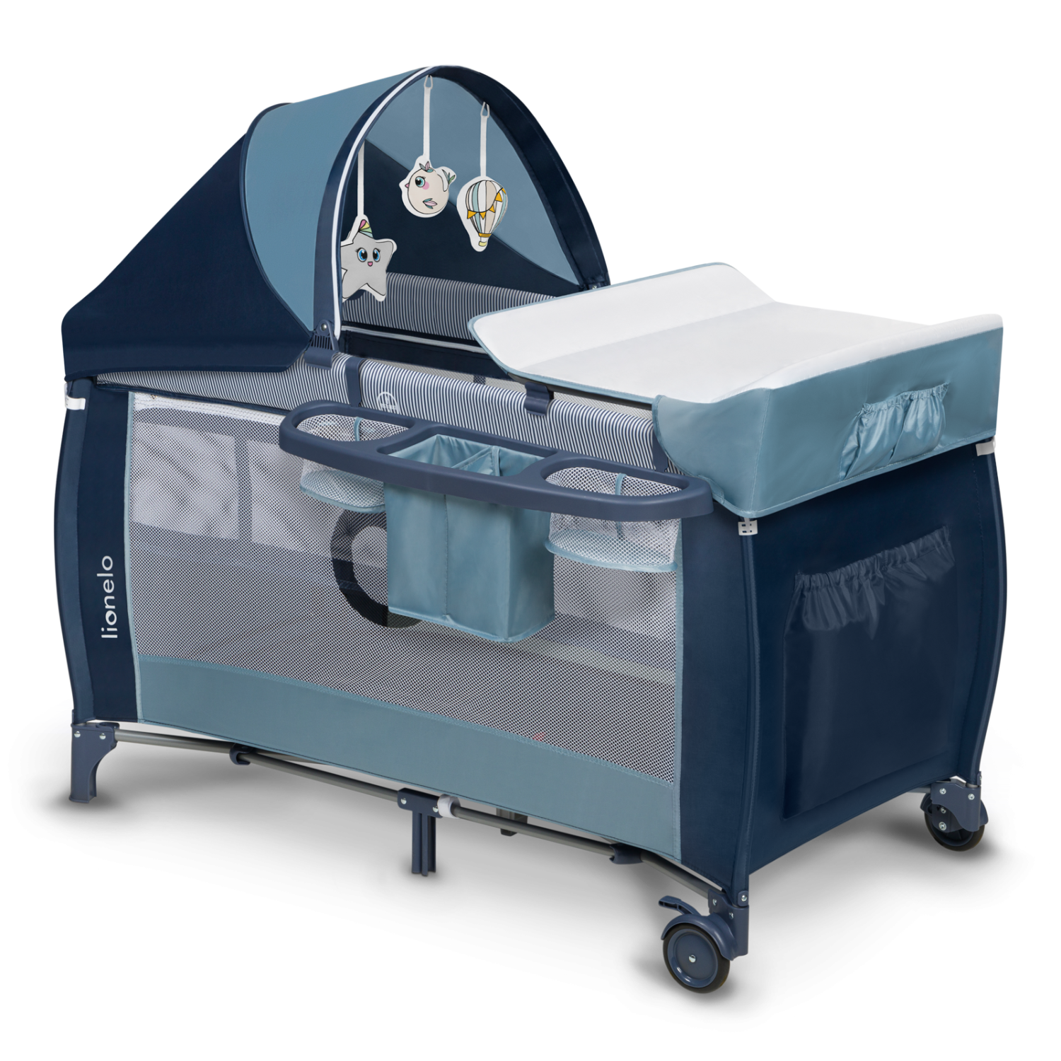 Lionelo Sven Plus Blue Navy — Cot 2in1