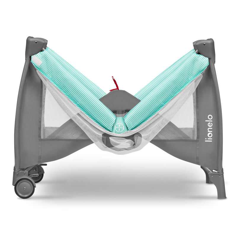 Lionelo Sven Plus Turquoise/Grey — Cot 2in1