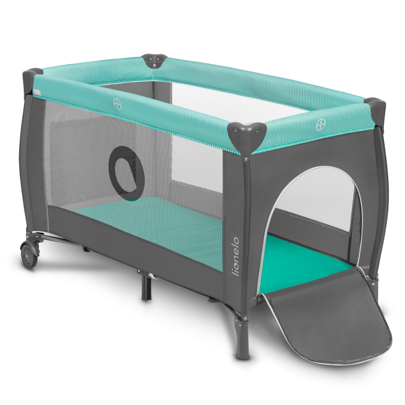 Lionelo Sven Plus Turquoise/Grey — Cot 2in1