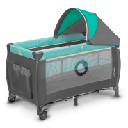 Lionelo Sven Plus Turquoise/Grey — Cot 2in1