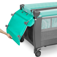 Lionelo Sven Plus Turquoise/Grey — Cot 2in1