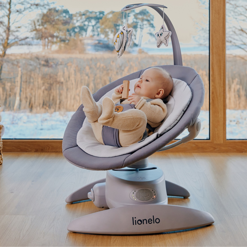 Lionelo Mell Grey Stone — Bouncer - rocker