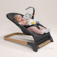 Lionelo June Air Grey Graphite — Bouncer - rocker