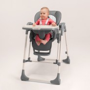 Lionelo Laurice Grey Stone — Feeding chair with rocking function