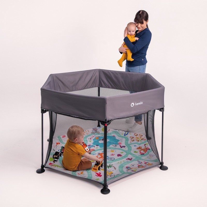 Lionelo Roel Grey Multicolor — Playpen