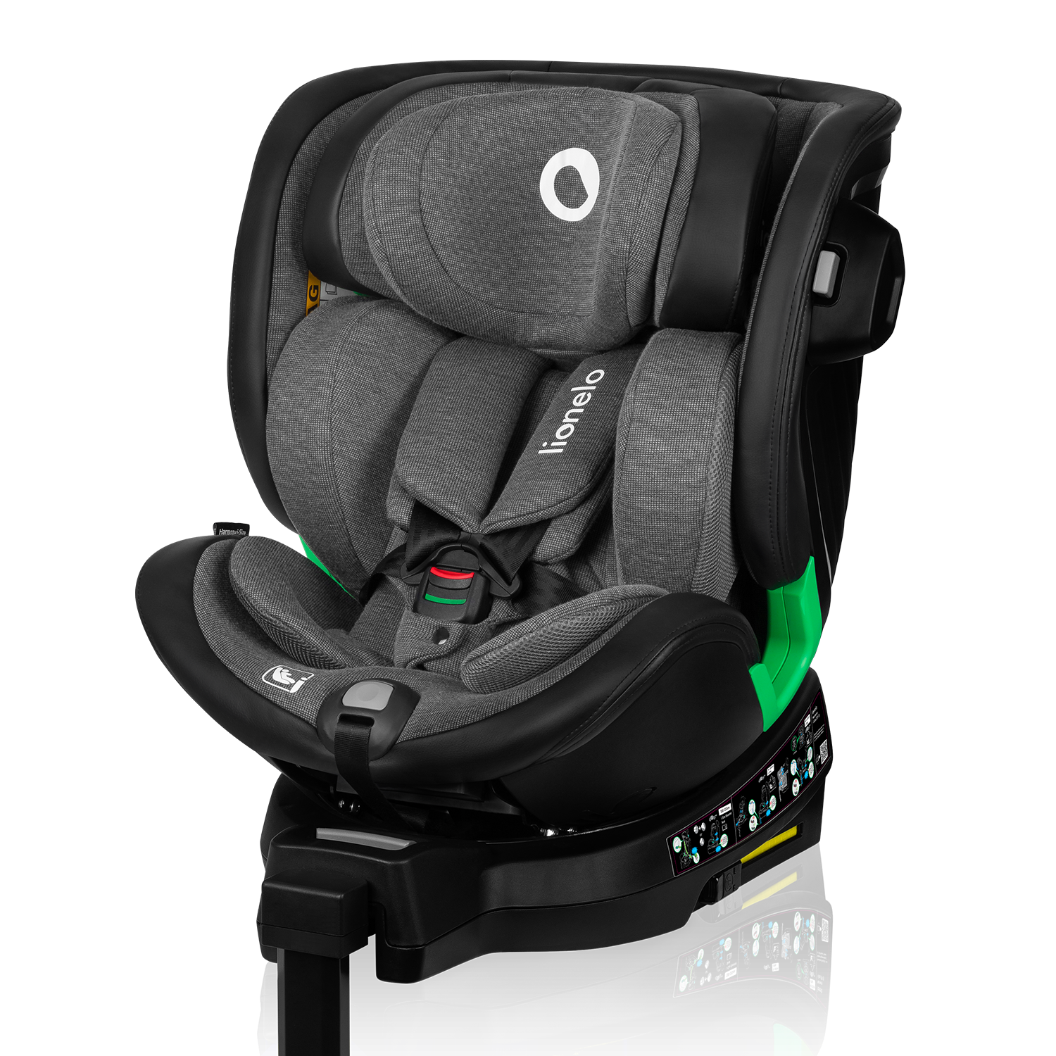 Lionelo ​​Harmony i-Size Grey Graphite Leather — Child safety seat