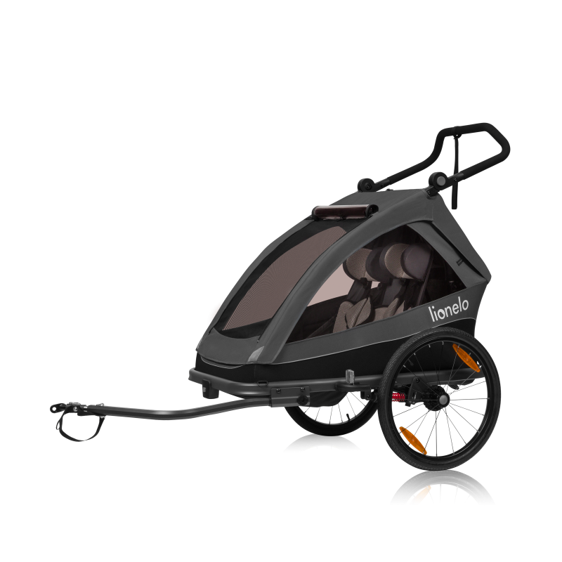 Lionelo Cama Grey Graphite — bicycle trailer with stroller function