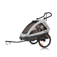 Lionelo Cama Grey Stone — bicycle trailer with stroller function